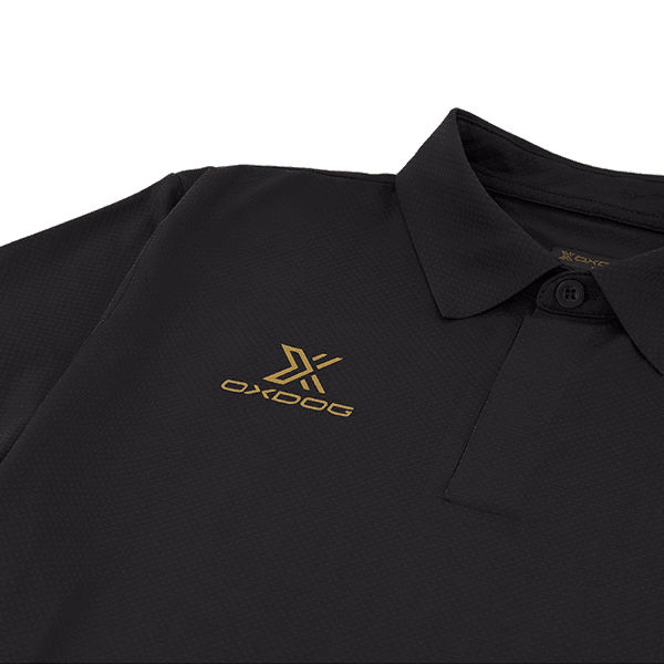 Polo Oxdog Delta Shirt Black Gold dettaglio